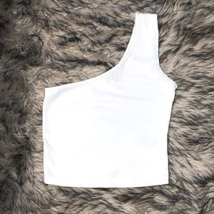 White crop top